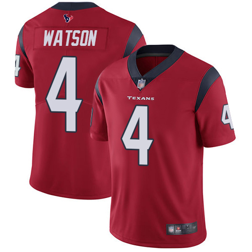 Houston Texans Limited Red Men Deshaun Watson Alternate Jersey NFL Football #4 Vapor Untouchable->houston texans->NFL Jersey